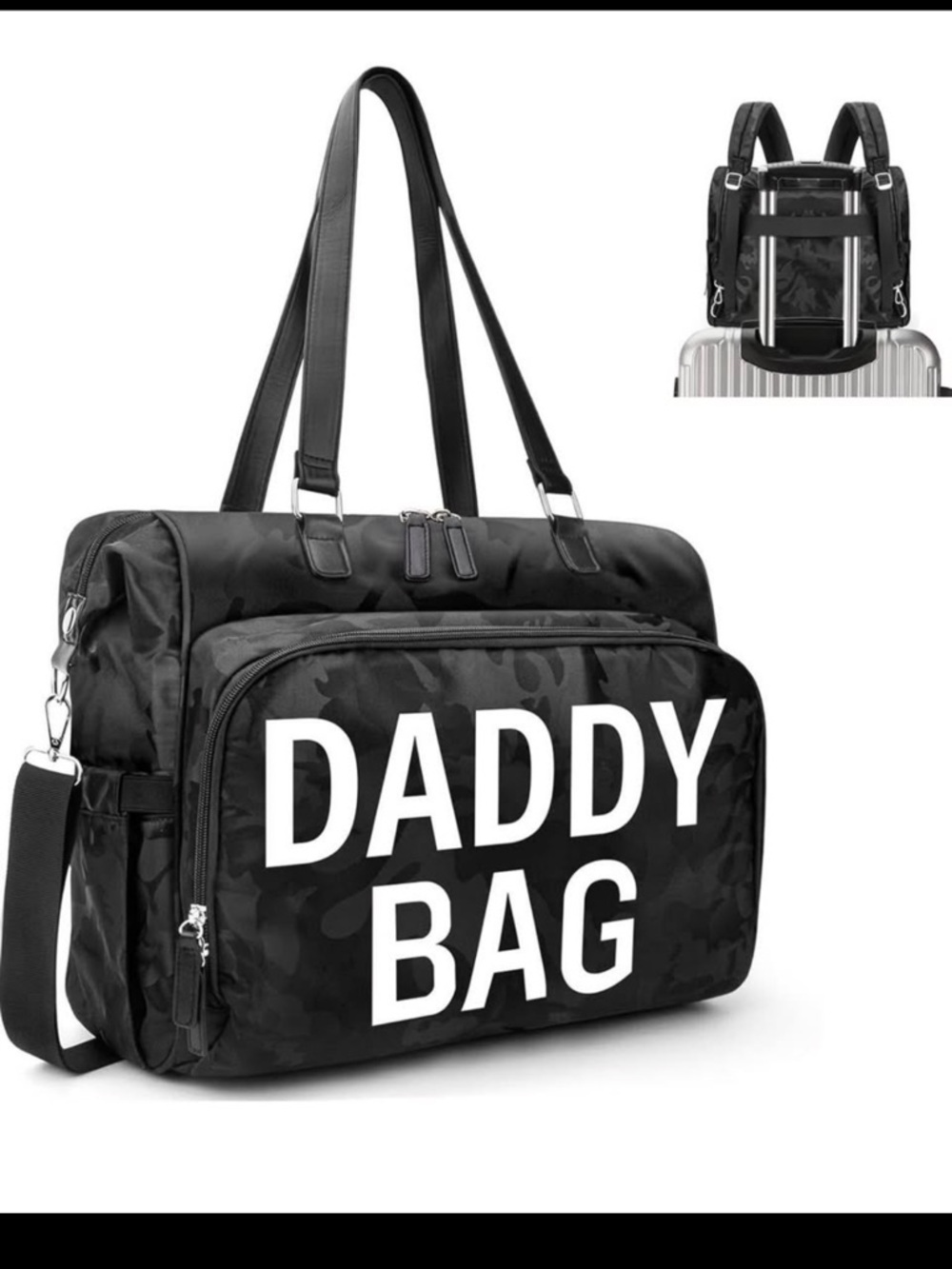 Daddy Bag Men’s Travel Duffel Bag - Black